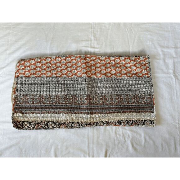 Quilt Market By Laura Hart King Size Quilt Set w/ Shams Cream/Brown, Cabincore - Picture 9 of 9